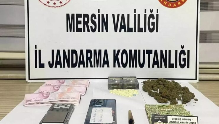 Mersin’de 5 Şüpheli Uyuşturucu ile Yakalandı